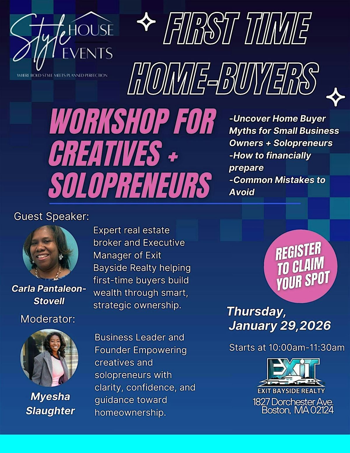 FIRST TIME HOME BUYERS WORKSHOP FOR CREATIVES + SOLOPRENEURS