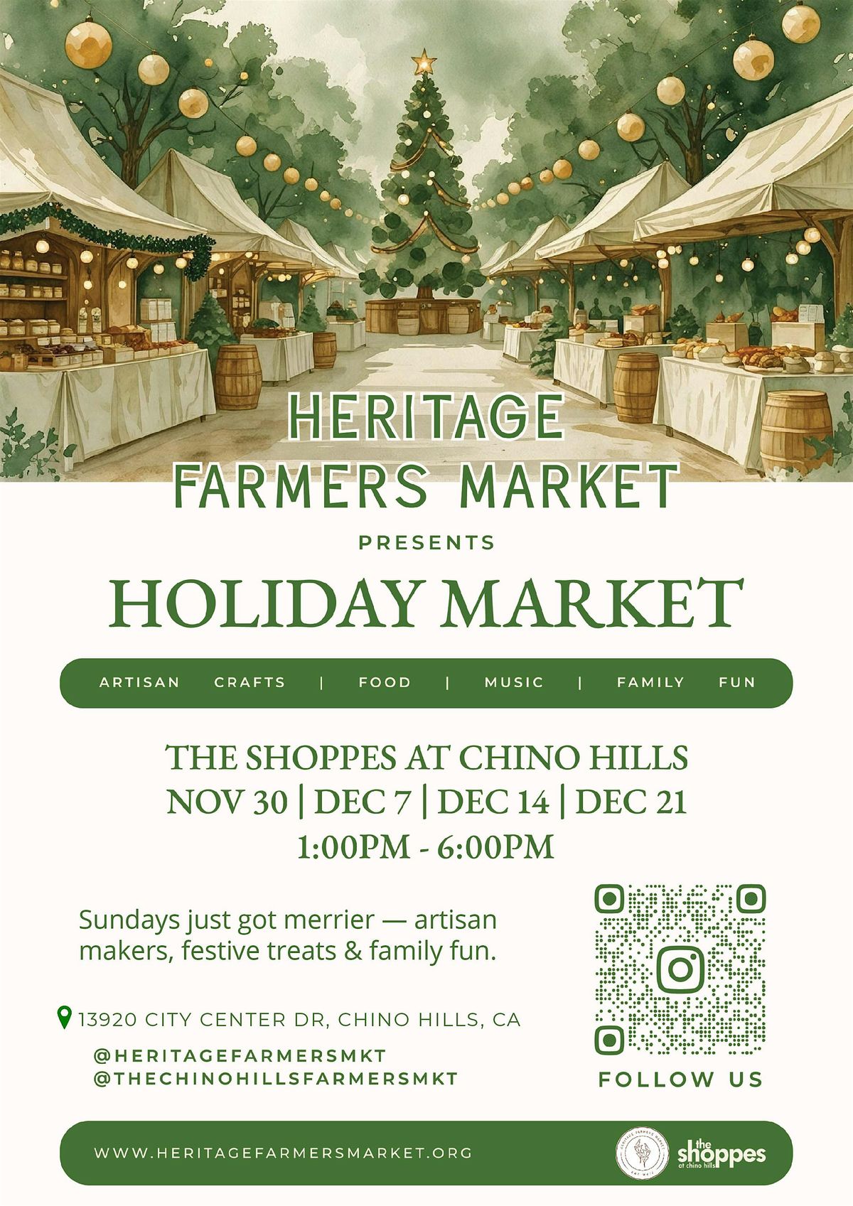 Heritage Farmer's Market presents Our First Annual Holiday Market