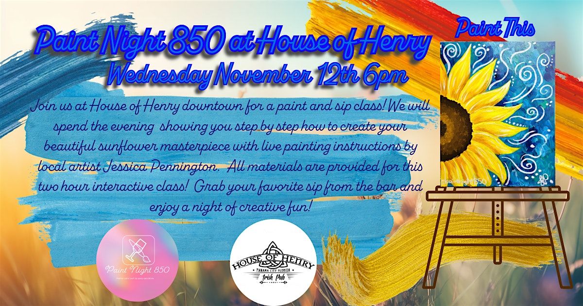 Paint Night I50 At House Of Henry