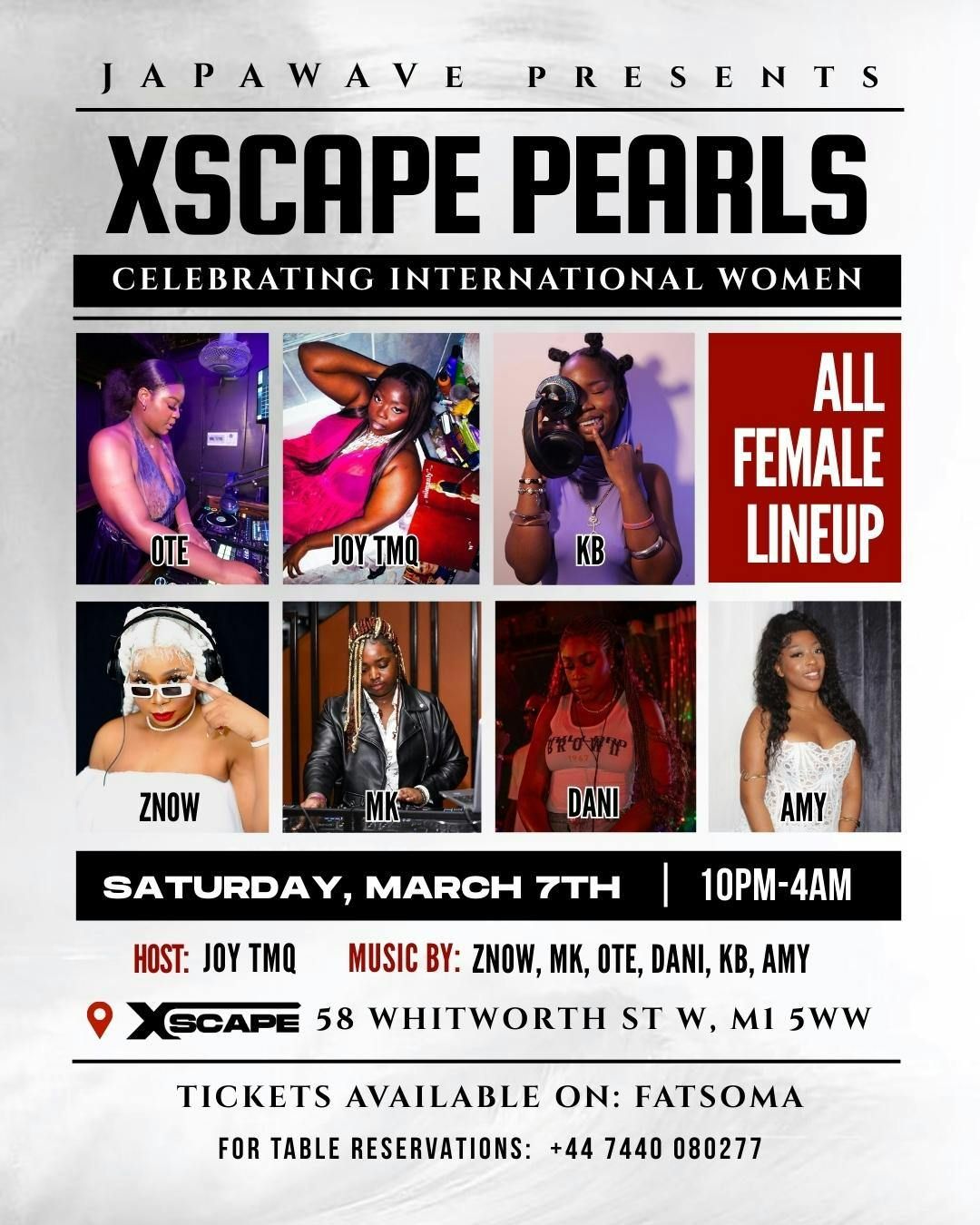 XSCAPE PEARLS (ALL FEMALE LINEUP) - Afrobeats/HipHop/Amapiano/RnB ...