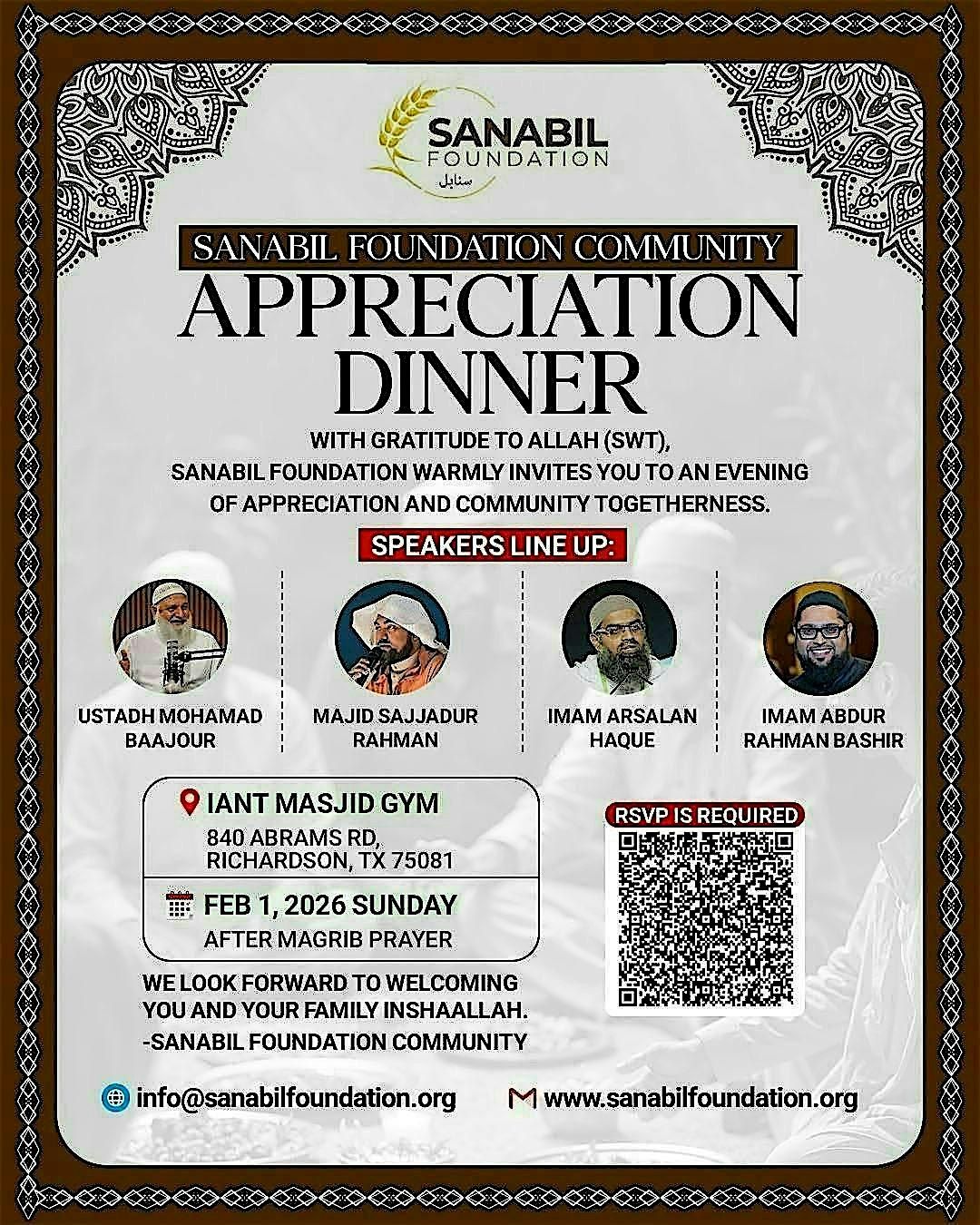 Sanabil Foundation Community Appreciation Dinner