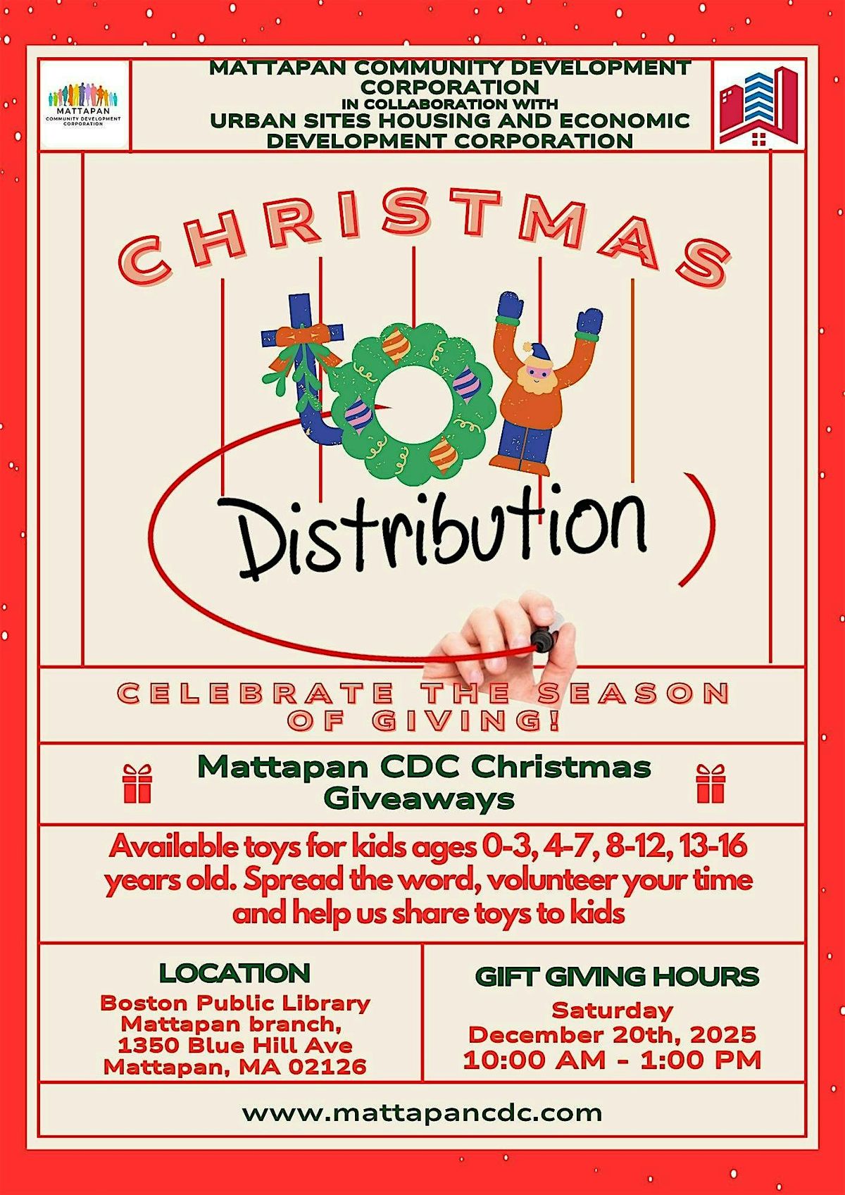 Christmas Toy Distribution Activity