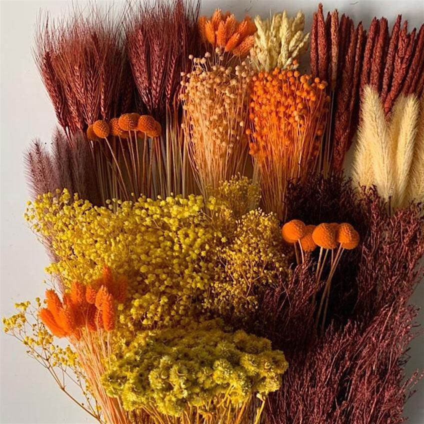 Working with Dried Flowers: Summer Sunset Dried Floral Class - June 26