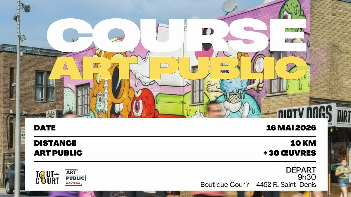 \u200dCourir la tulipe : art public et course au c\u0153ur du Plateau