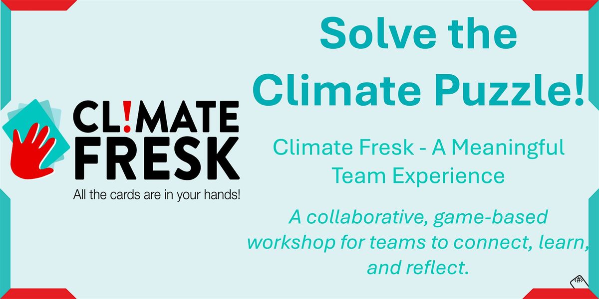 Climate Literacy Workshop for Teams | Climate Fresk\u00ae (Enquiry Only)