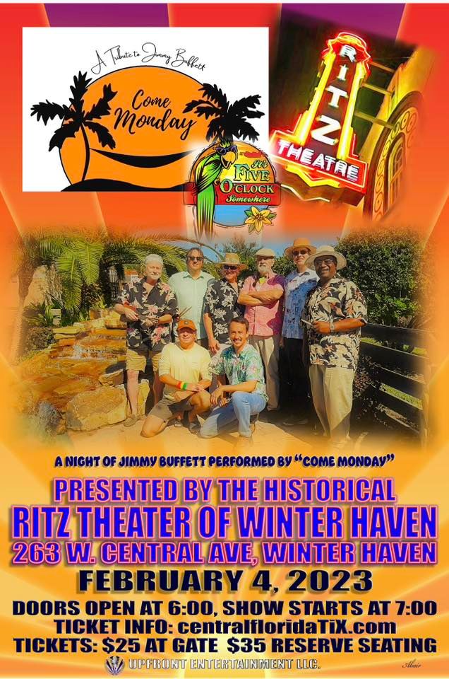 Come MondayA Night of Jimmy Buffet The Ritz, Winter Haven, FL