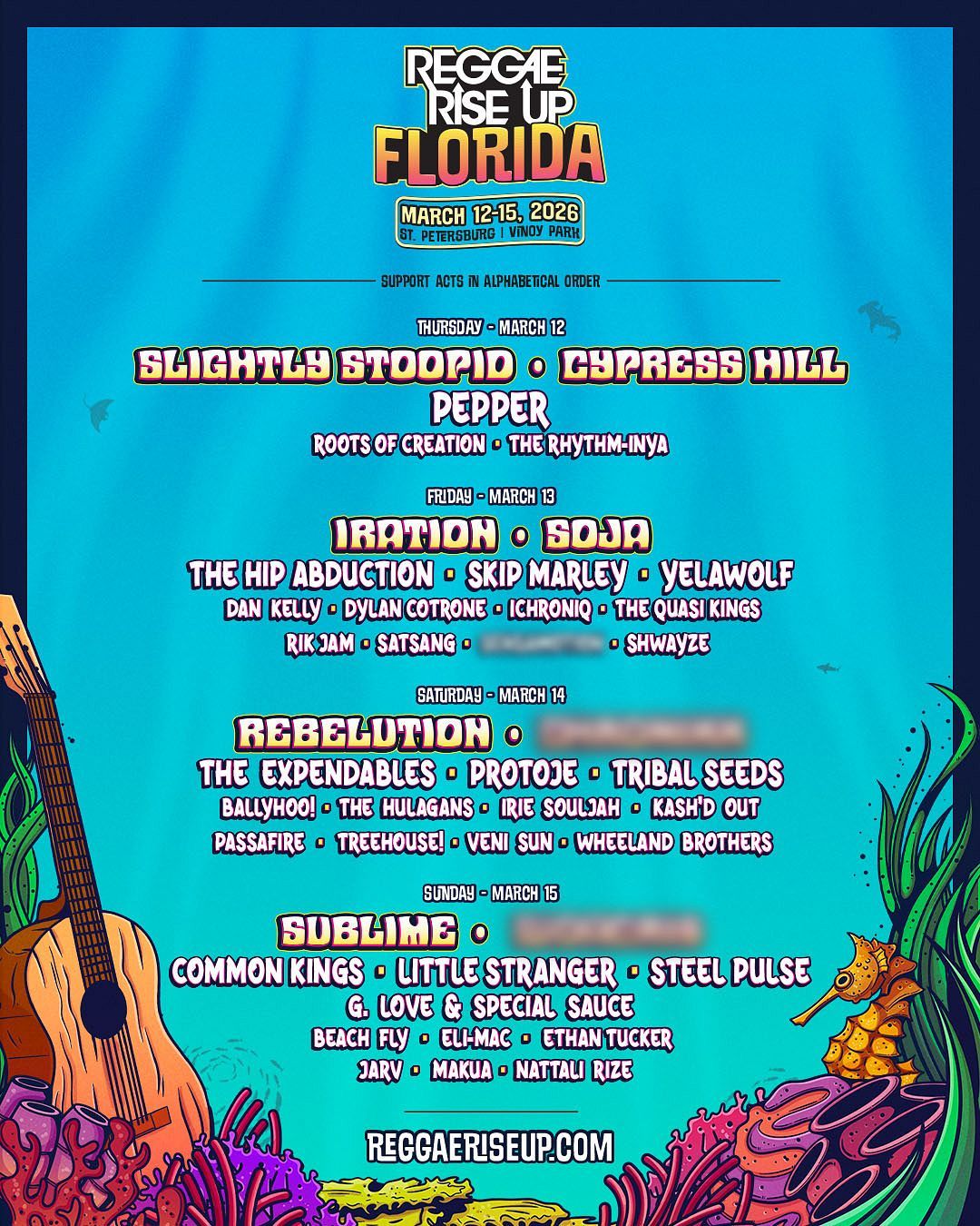 Reggae Rise Up Florida - 3 Day Pass