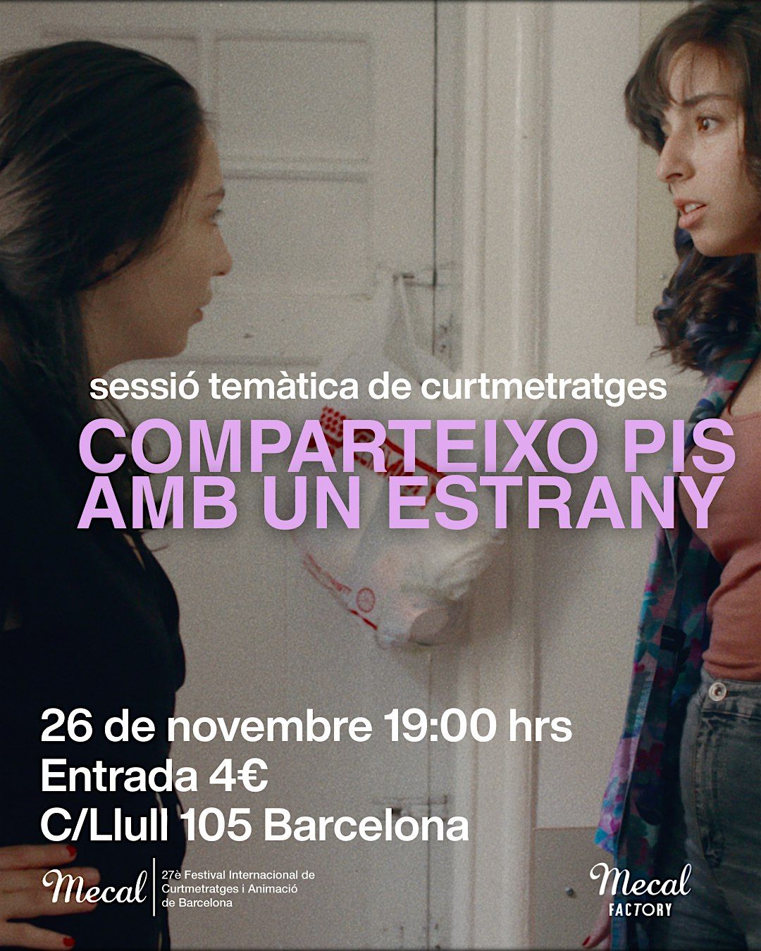 Sesi\u00f3n tematica de cortometrajes - Comparto piso con un extra\u00f1o