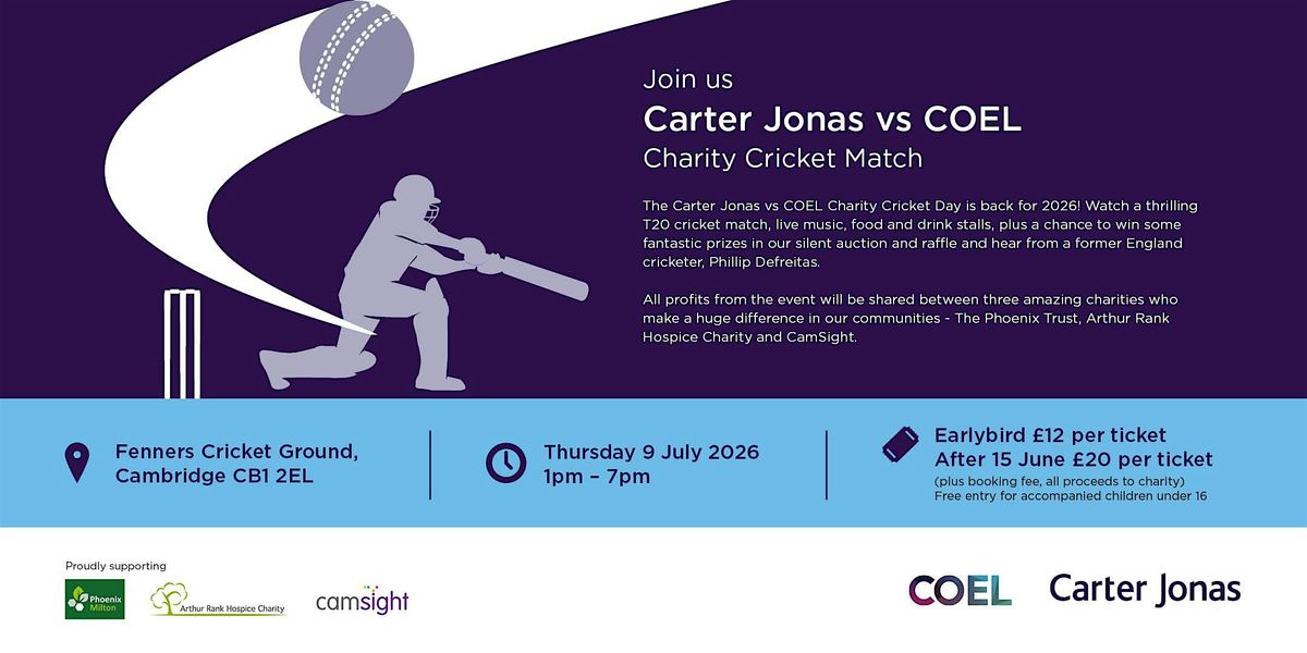 Carter Jonas VS COEL Charity Cricket Match
