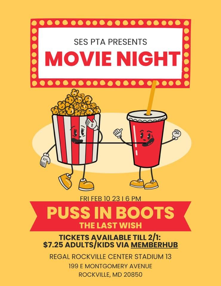 SES Movie Night at Regal Cinemas to see Puss in Boots!! Regal Cinemas