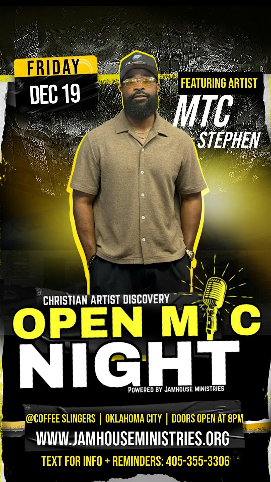December Christian Open Mic Night