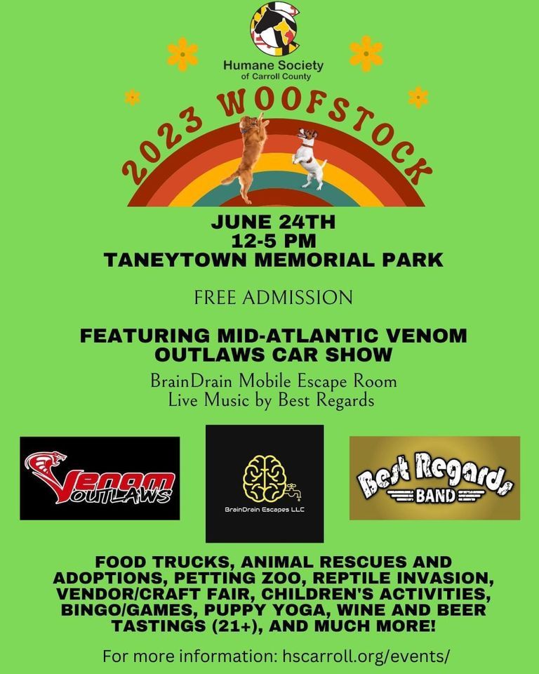 AAHA at Woofstock Taneytown Memorial Park June 24, 2023