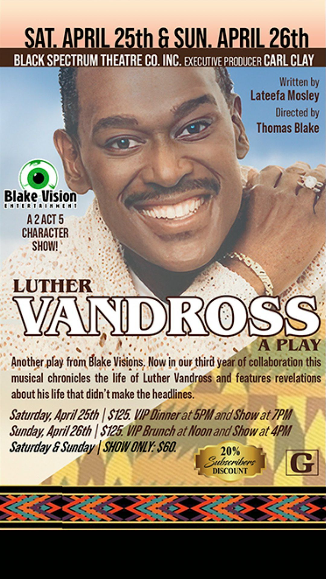 Black Spectrum Theatre Co. Inc. Luther Vandross