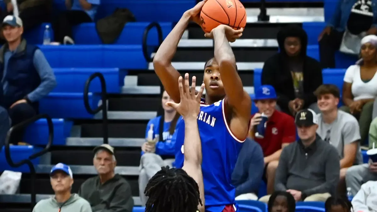 Parking Presbyterian Blue Hose at Charleston Southern Buccaneers Mens Basketball