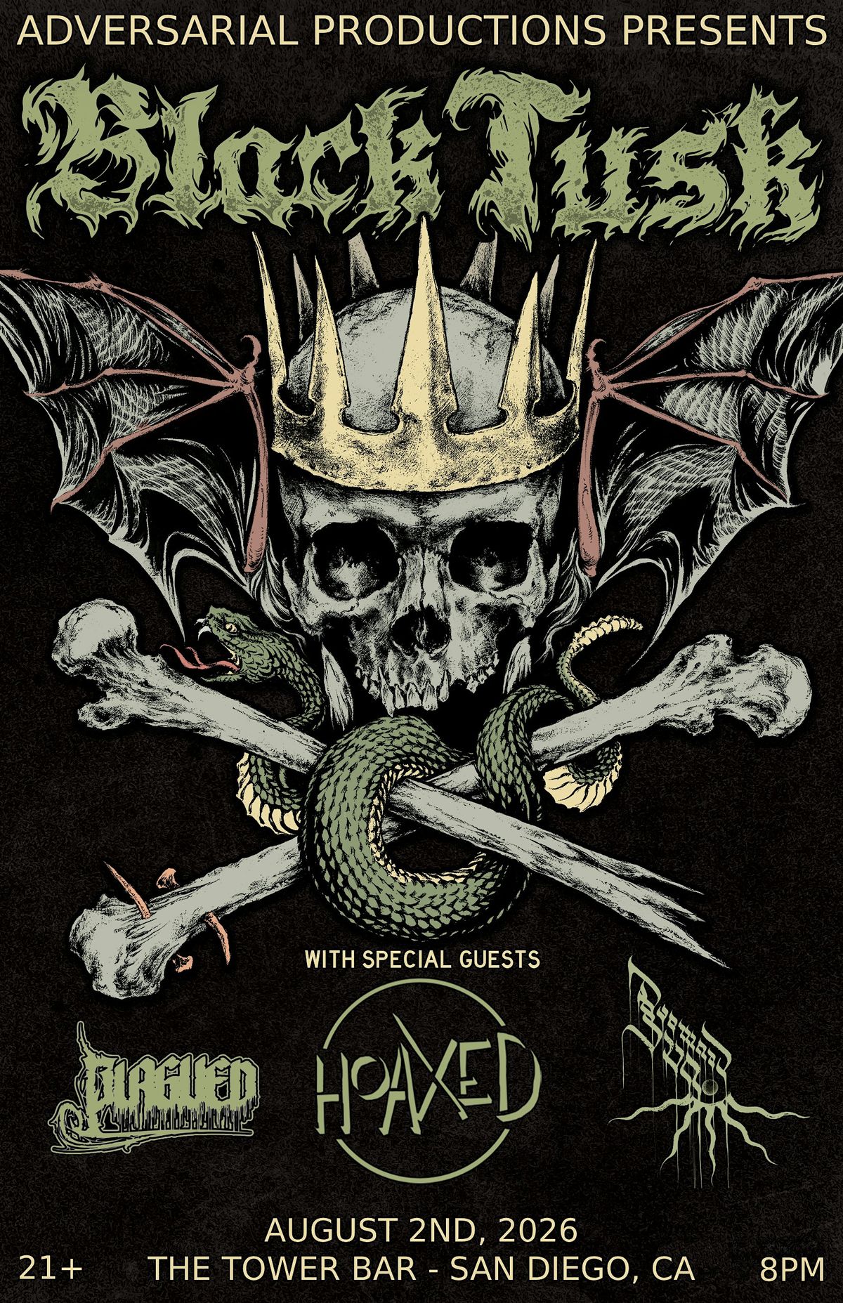 Black Tusk, Hoaxed, Drowned Sun, Plagued