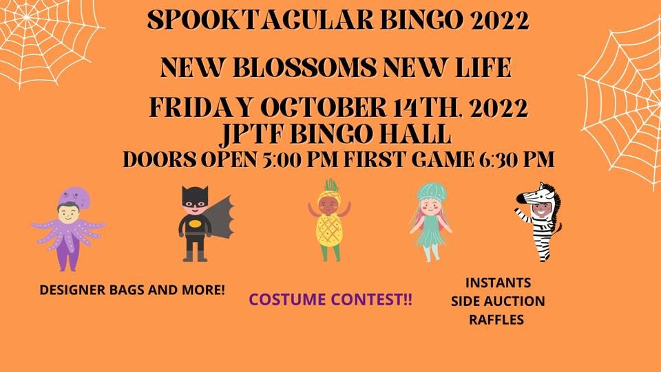 2022 New Blossoms Spooktacular Bingo