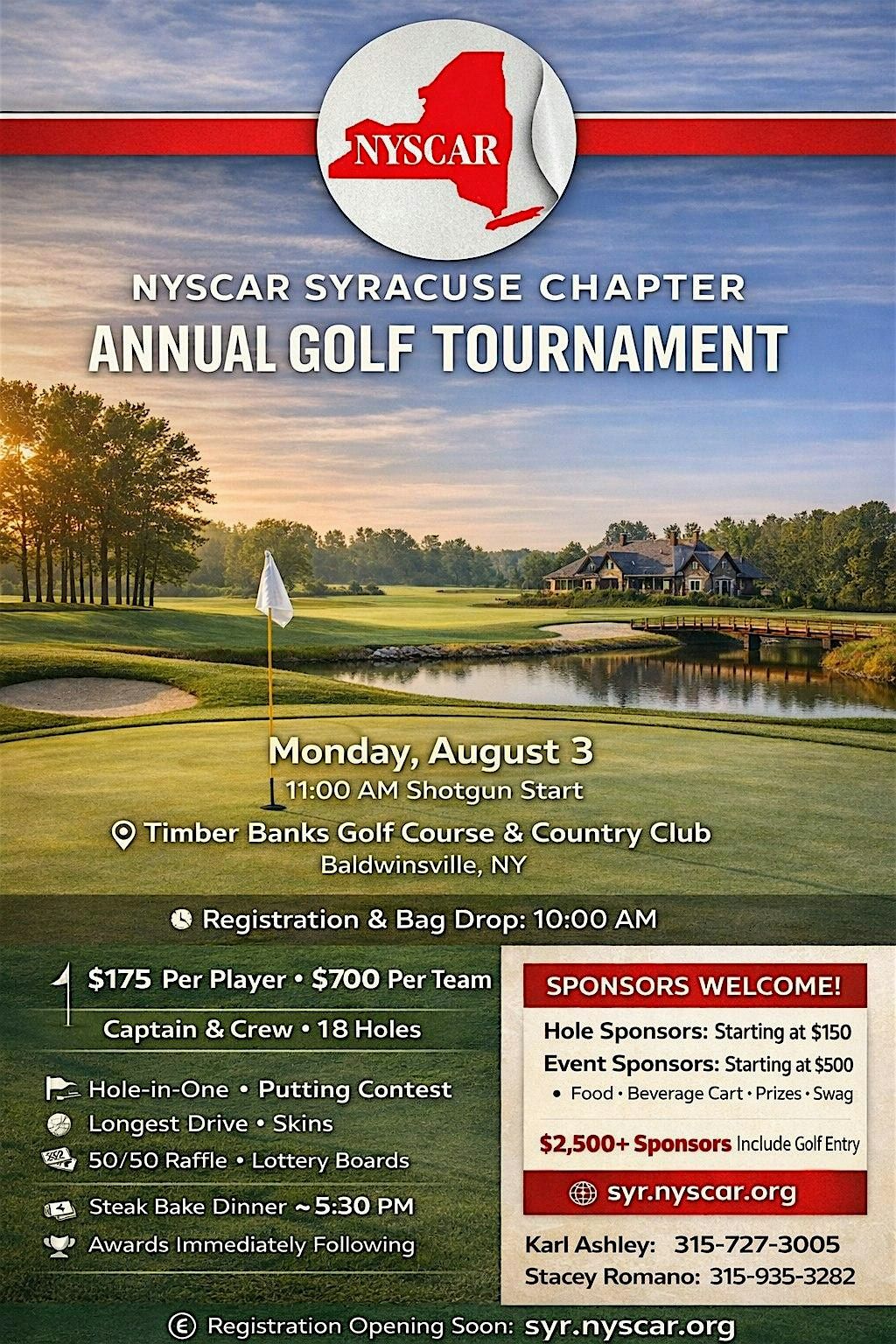 NYSCAR SYR ANNUAL GOLF TOURNAMENT- Honoring Habitat for Humanity