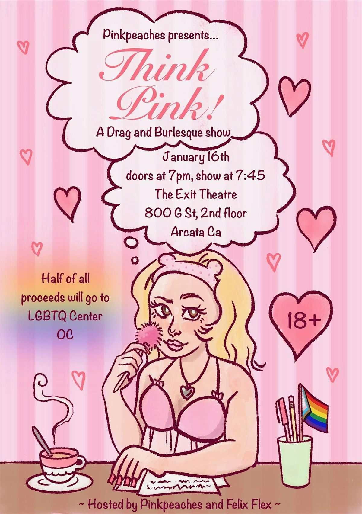 THINK PINK! A drag and burlesque show