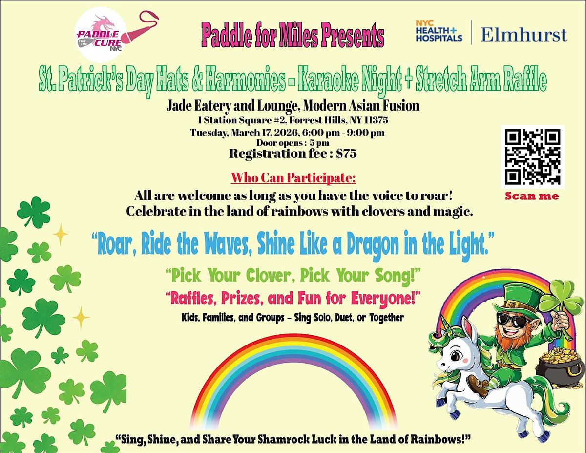 St Patricks Day Hats & Harmonies-Karaoke Night + Stretch Arm Raffle