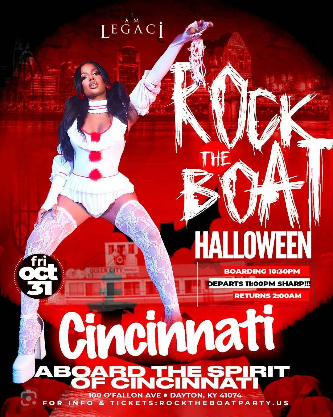 ROCK THE BOAT CINCINNATI 3rd ANNUAL HALLOWEEN BOAT RIDE 2025