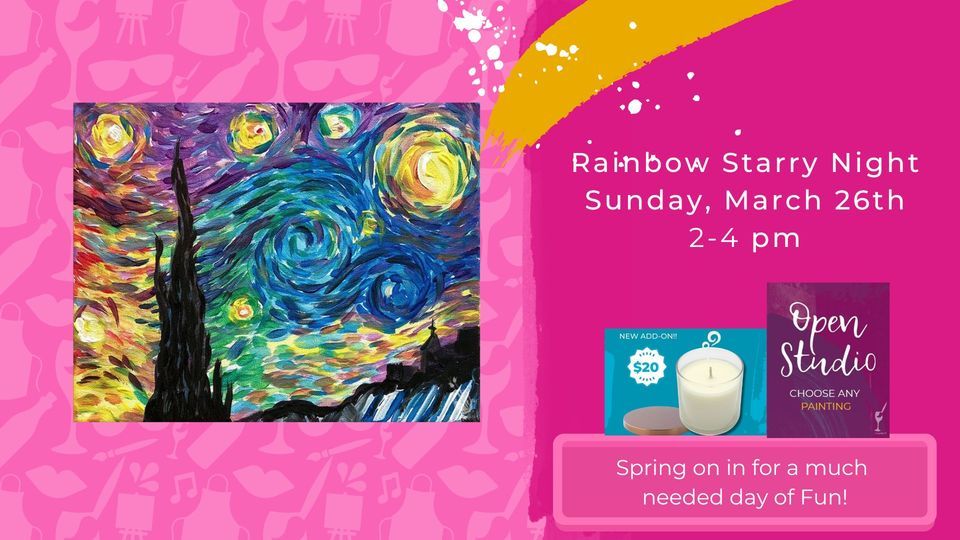 Rainbow Starry Night (DIY Scented Candles and Open Studio also ...