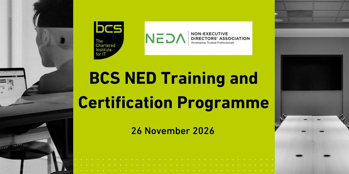 BCS Non-Executive Director Training and Certification Programme