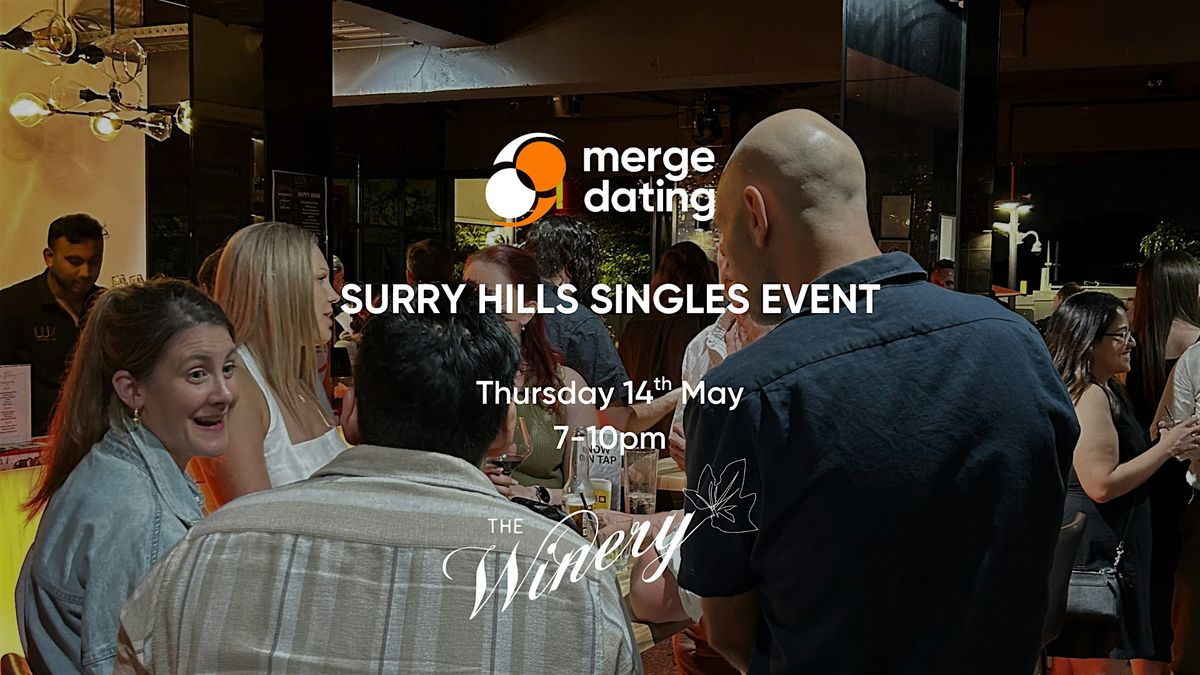 Surry Hills | Singles Event | The Winery | Thursday 14th May | 35-49