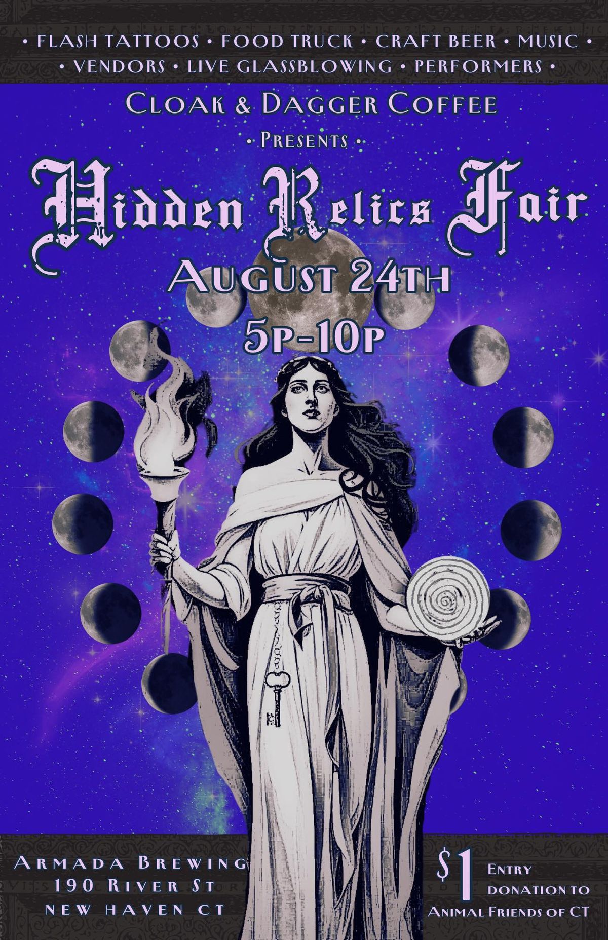 Hidden Relics Fair ARMADA BREWING, New Haven, CT August 24, 2024