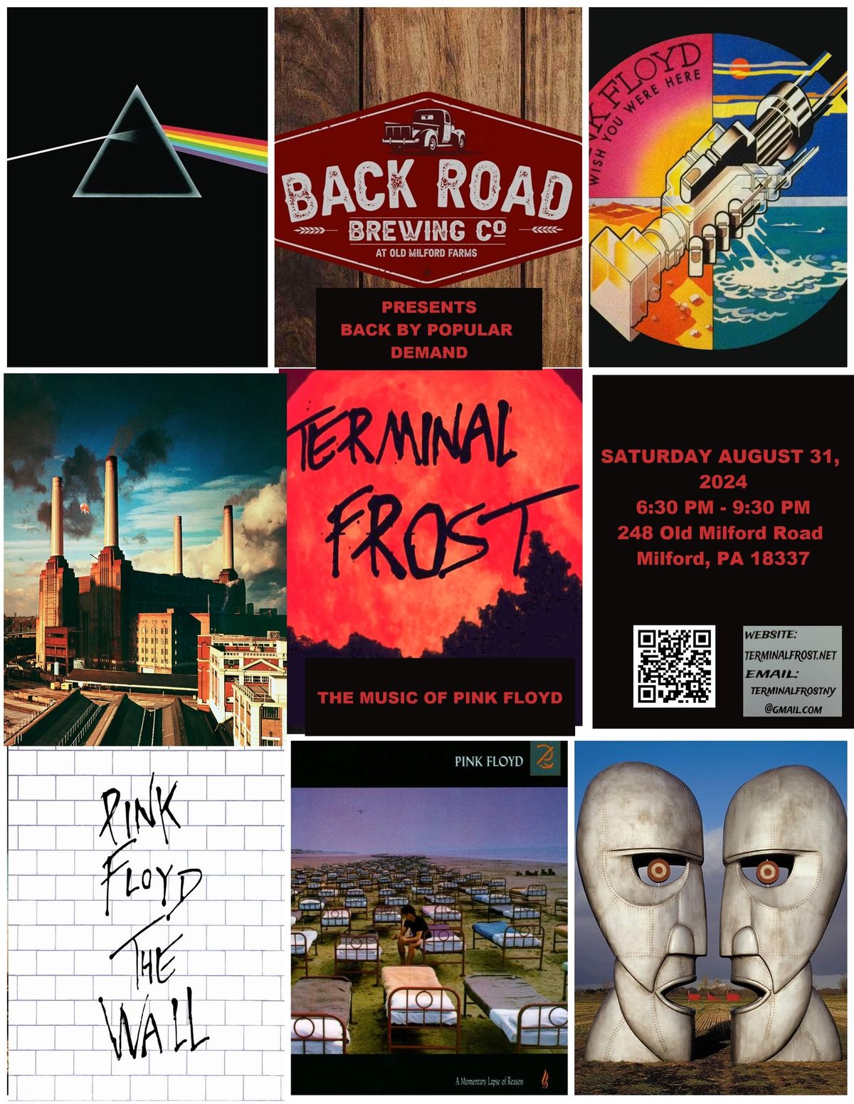 Terminal Frost returns! The Music of Pink Floyd Back Road Brewing Co