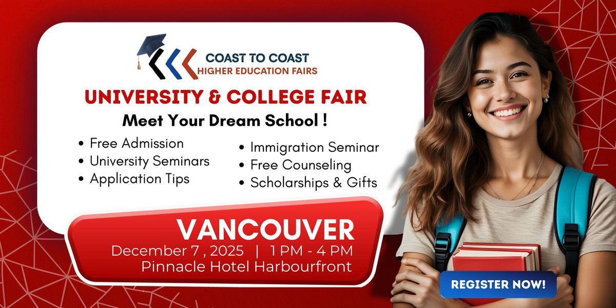 Coast to Coast Higher Education Fairs - Your Future Starts Here!
