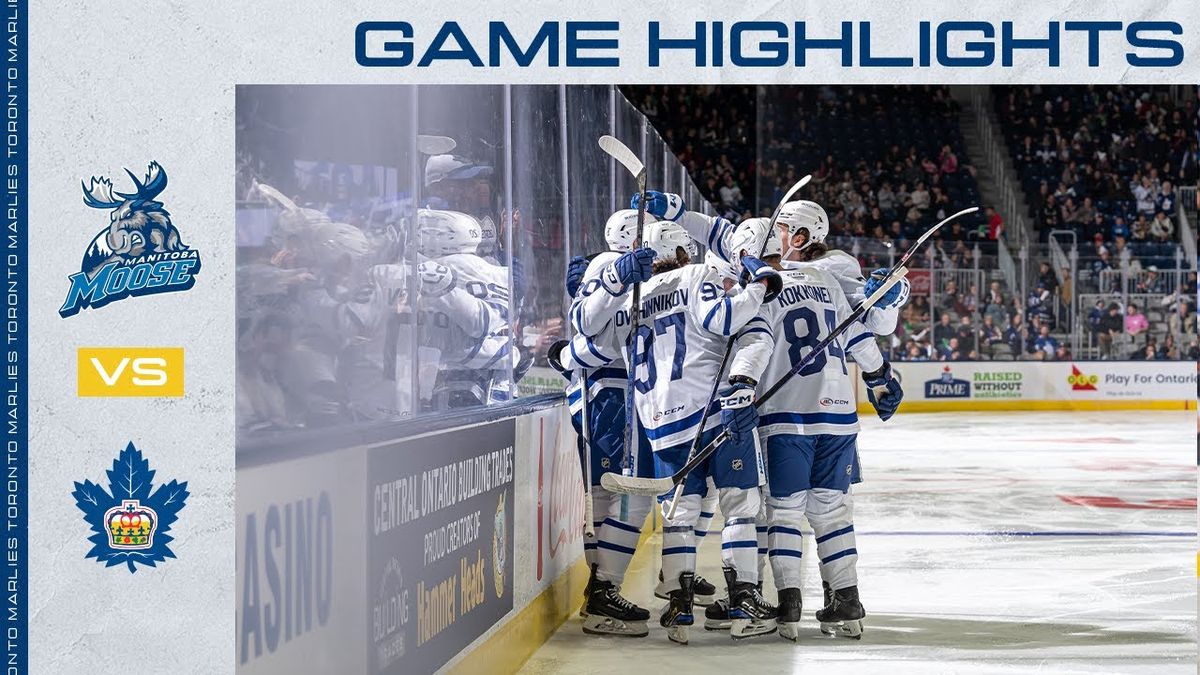 Toronto Marlies at Manitoba Moose at Canada Life Centre