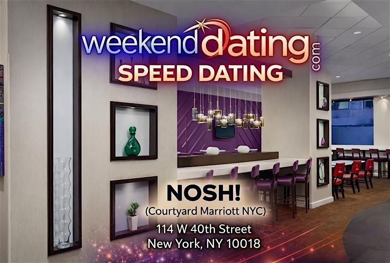 NYC Speed Dating for Men ages 43-57, Women 40-56