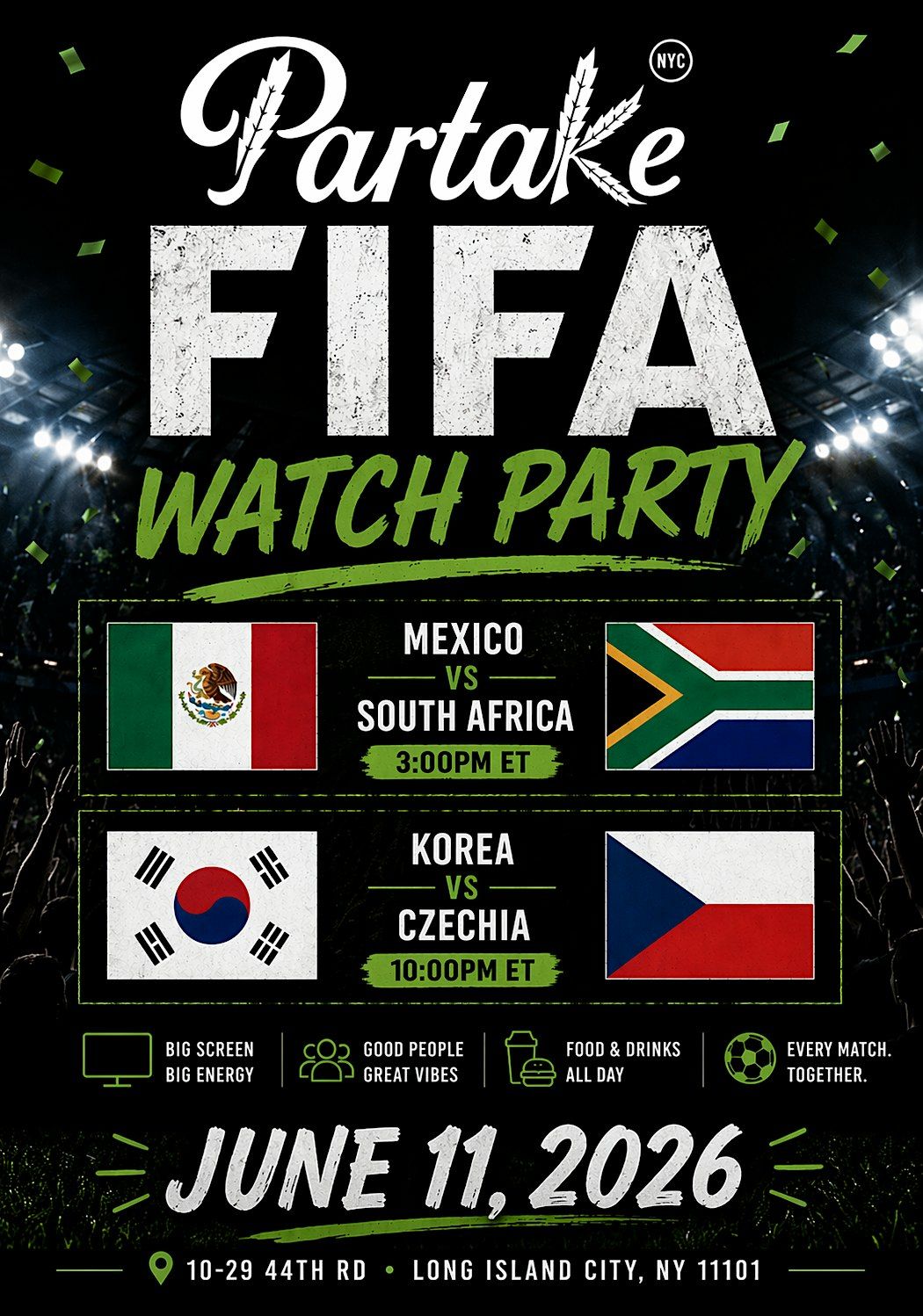FIFA Watch Party @ Partake