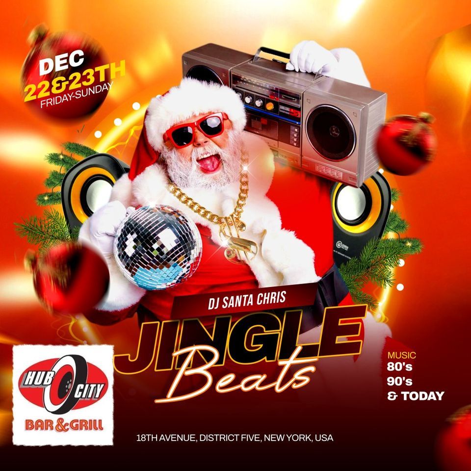 DJ SANTA CHRIS Hub City Bar & Grill, Redmond, OR December 22 to