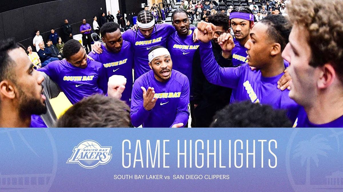 South Bay Lakers at San Diego Clippers at Frontwave Arena