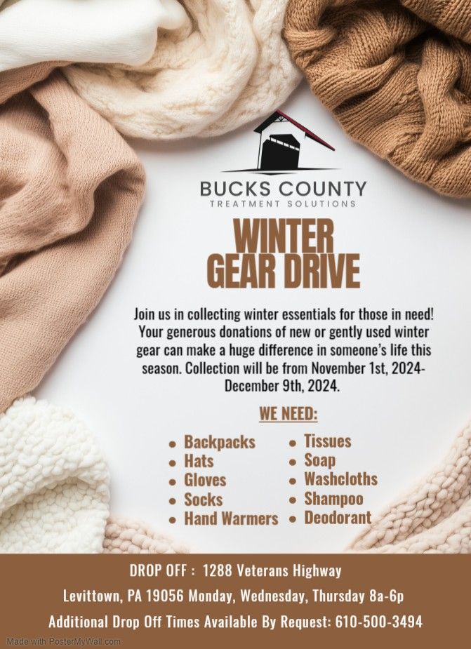 2024 Winter Gear Drive 1288 Veterans Highway, Levittown, PA, United