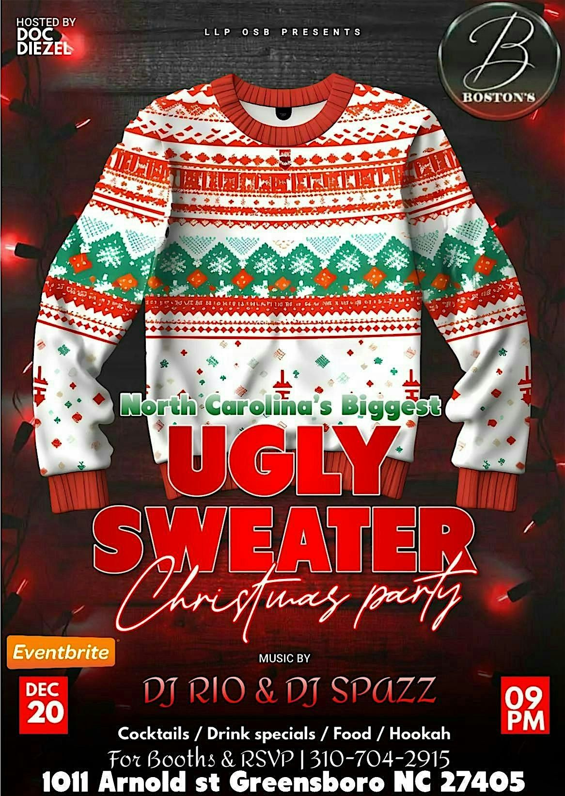 North Carolina\u2019s Biggest Ugly Sweater Christmas Party
