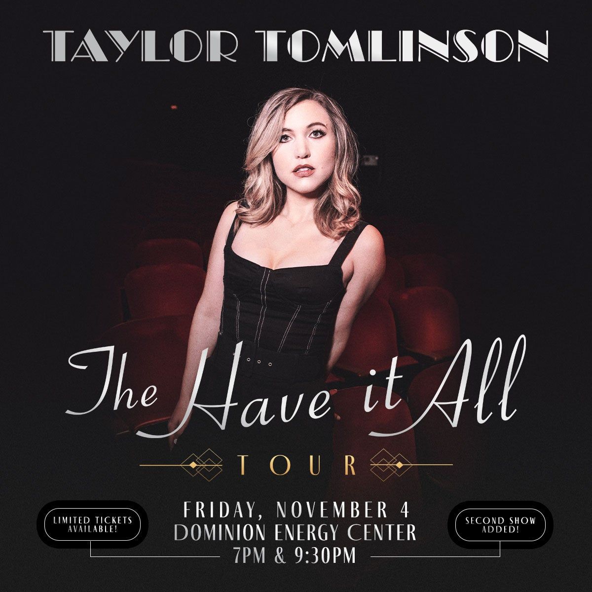 Taylor Tomlinson at Martin Marietta Center for the Performing Arts - Memorial Auditorium