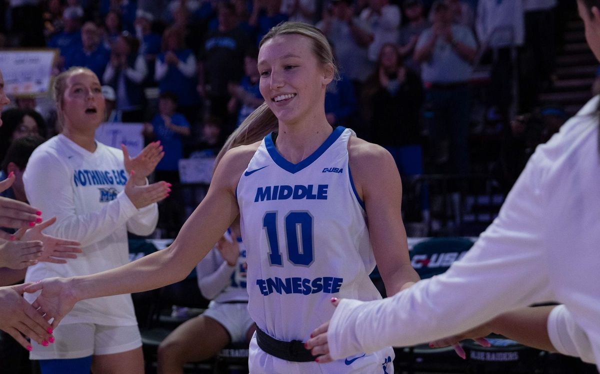 Parking Western Kentucky Lady Toppers at Middle Tennessee Blue Raiders Womens Basketball