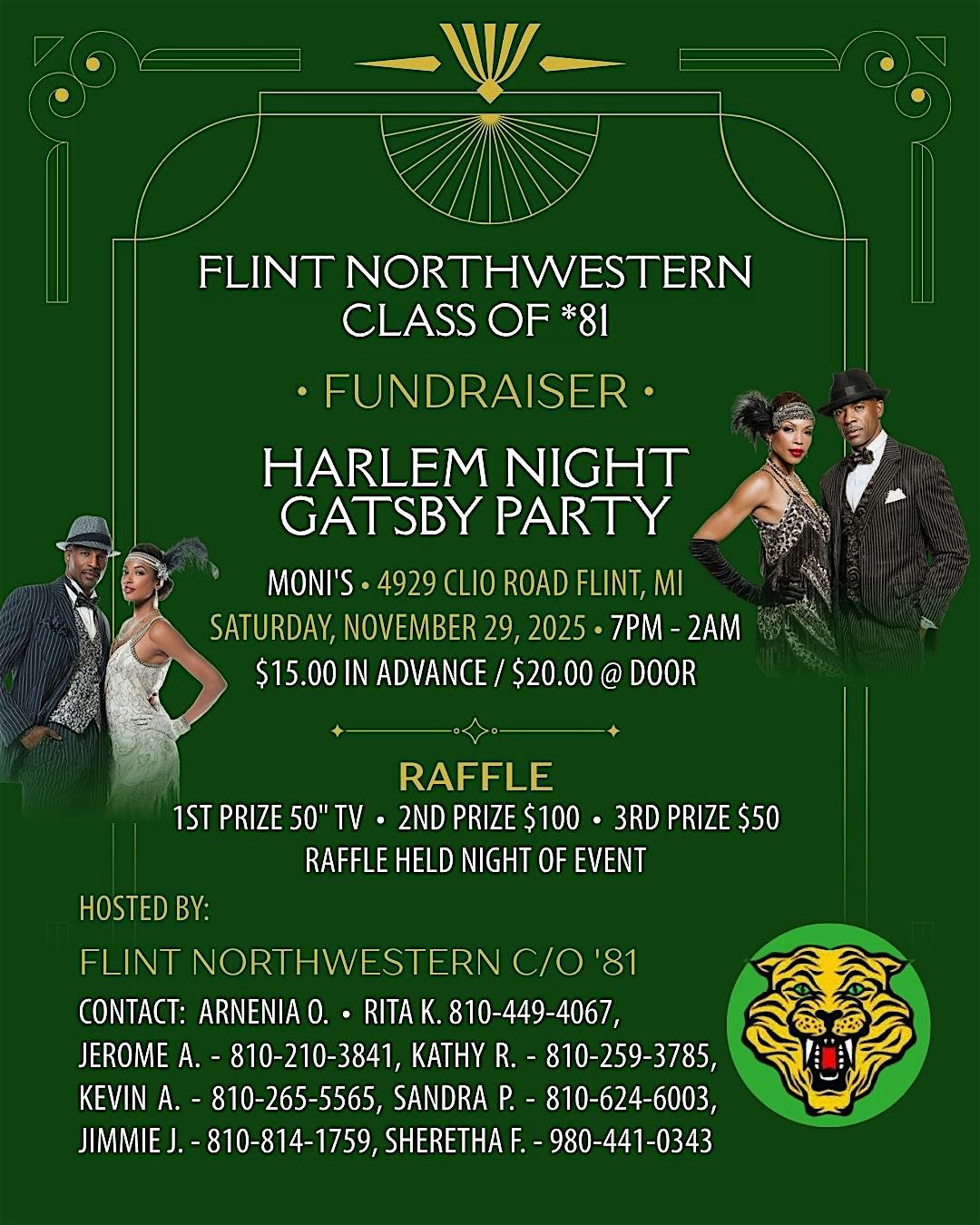 Flint Northwestern 81 | HARLEM NIGHT GATSBY PARTY