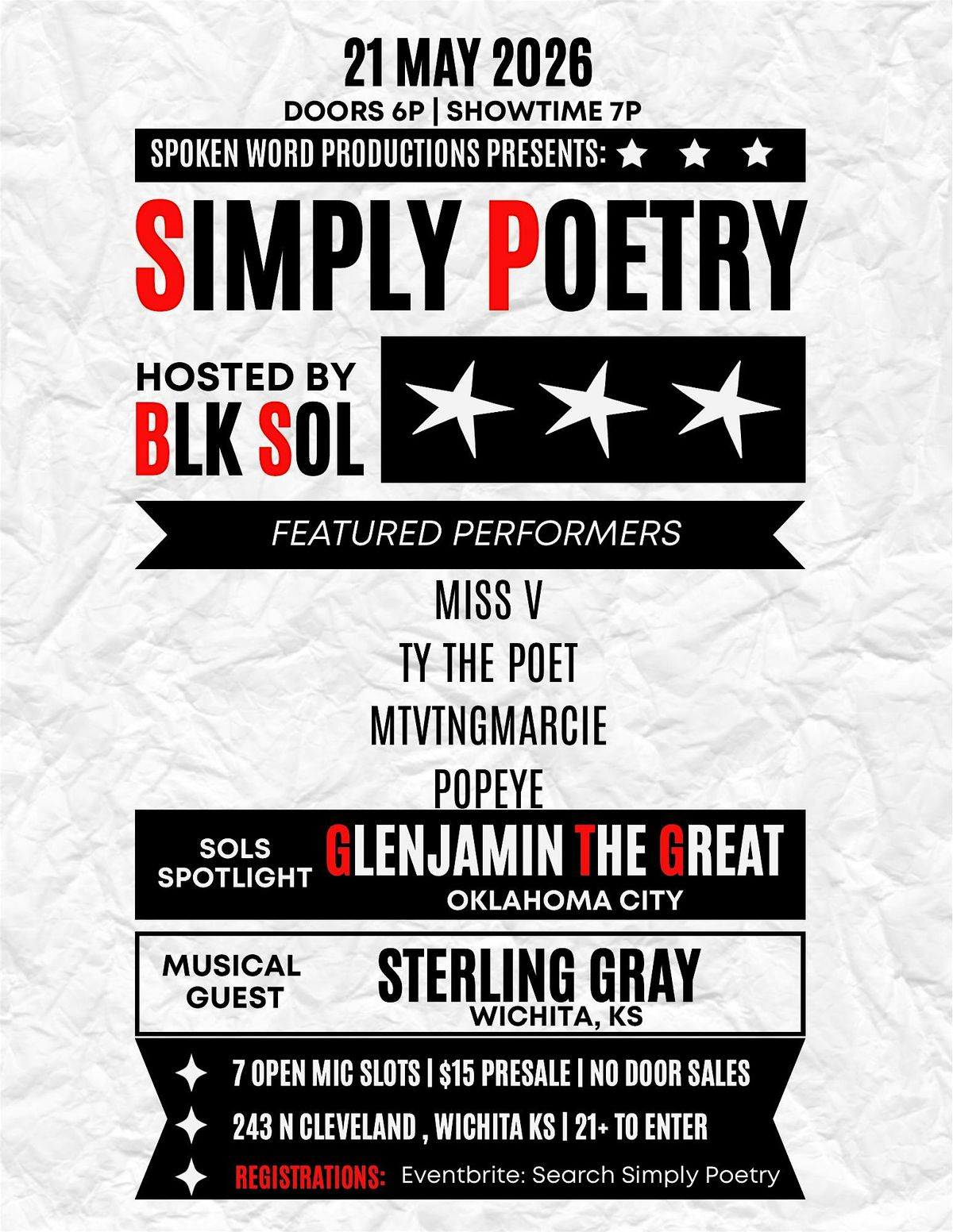 Simply Poetry ft Glenjamin the Great (Oklahoma City, OK)