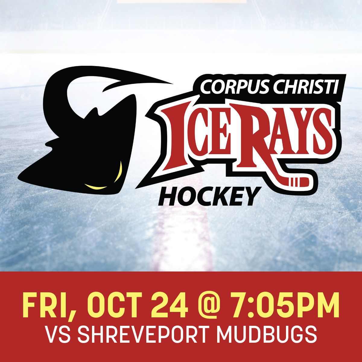 Corpus Christi IceRays vs. Shreveport Mudbugs