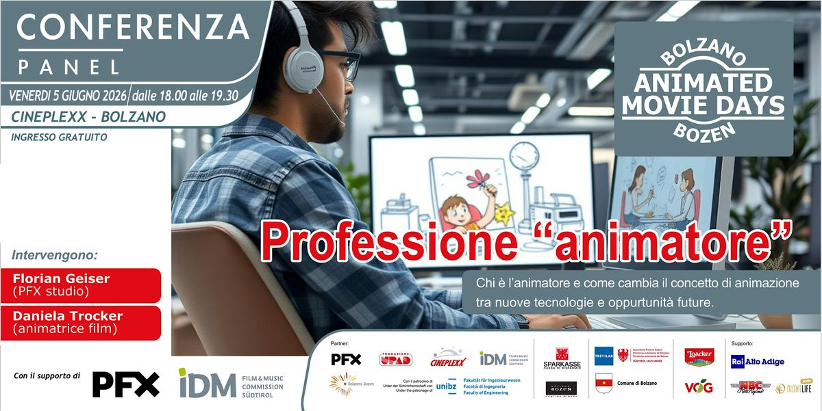 CONFERENZA: "professione animatore" - Bolzano Animated Movie Days Bozen