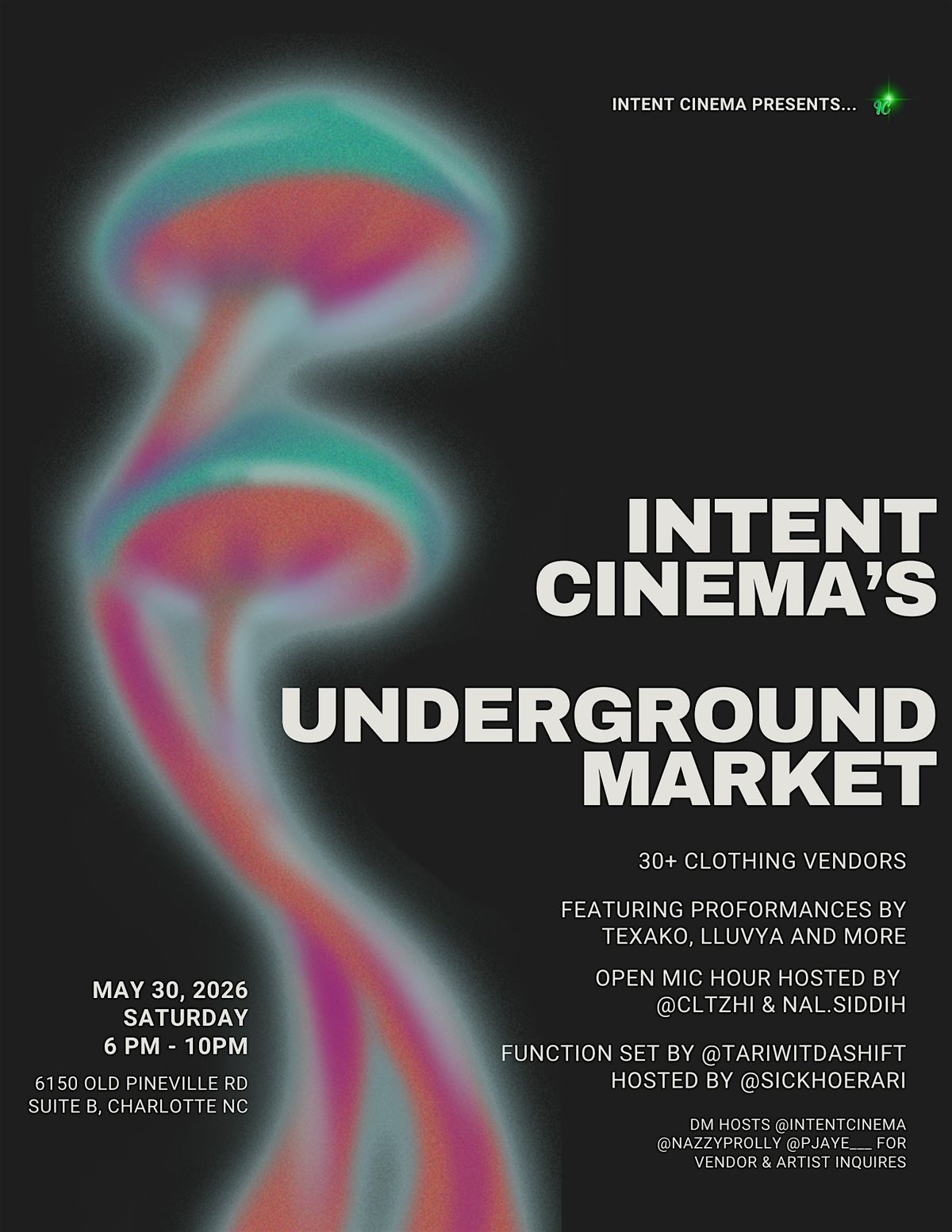 Intent Cinema's Underground Market