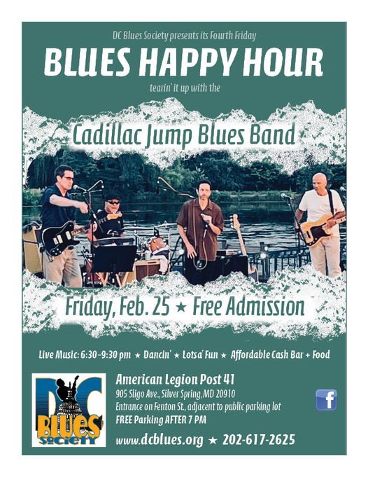 4th Friday DCBS Happy Hour w Cadillac Jump Blues Band | American Legion ...
