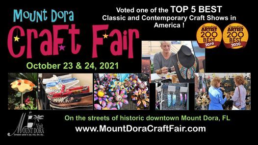 Mount Dora Craft Fair 2021 Sunset Park Mount Dora Fl October 23 To October 24
