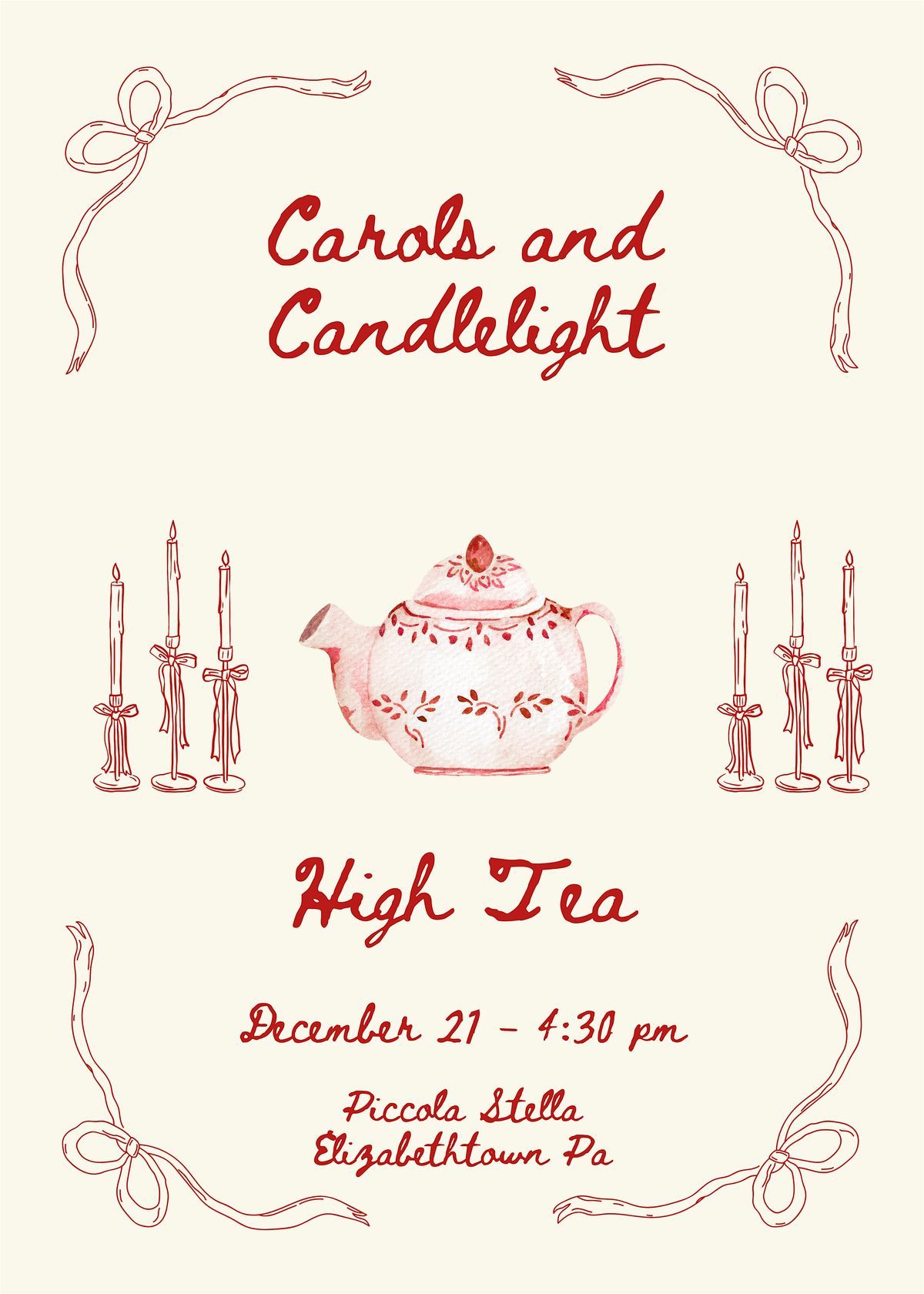 Carols & Candlelight High Tea