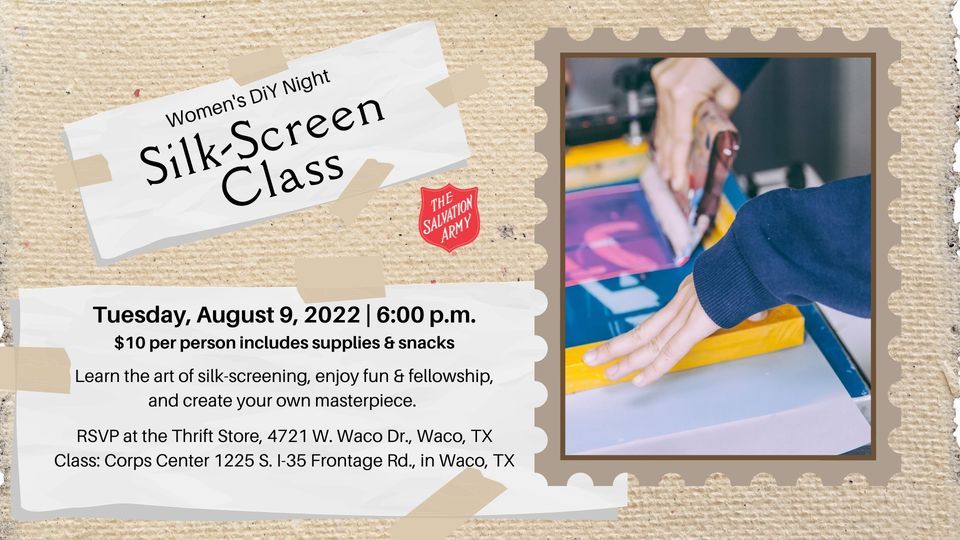 Silk-Screen Class - Women's DiY Night