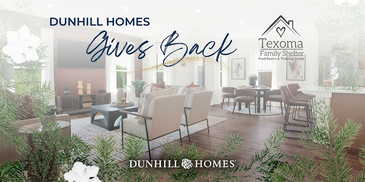 Dunhill Homes Gives Back!