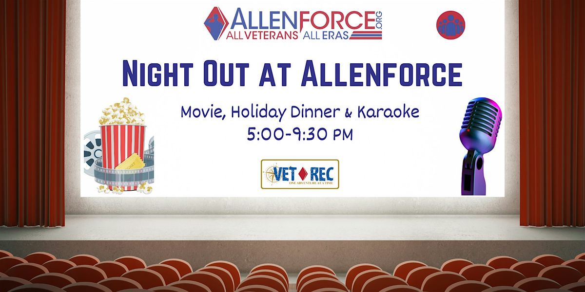 Holly Jolly Night Out at AllenForce: Movie, Dinner, & Karaoke